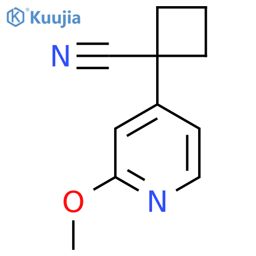 1-(2-Methoxypyridin-4-yl)cyclobutane-1-carbonitrile structure