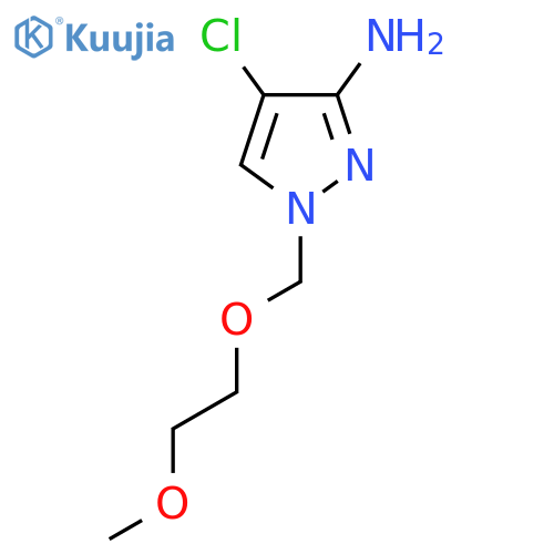 4-chloro-1-[(2-methoxyethoxy)methyl]-1H-pyrazol-3-amine structure