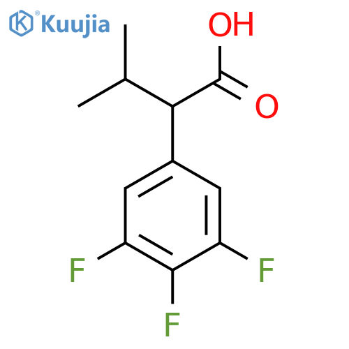 3-Methyl-2-(3,4,5-trifluorophenyl)butanoic acid structure