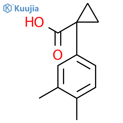 1-(3,4-Dimethylphenyl)cyclopropane-1-carboxylic acid structure