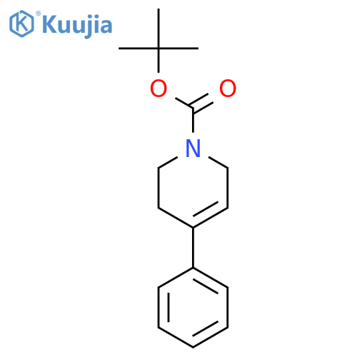 tert-Butyl 4-phenyl-3,6-dihydro-2H-pyridine-1-carboxylate structure