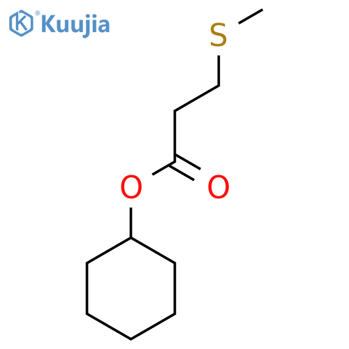 Cyclohexyl 3-(methylsulfanyl)propanoate structure