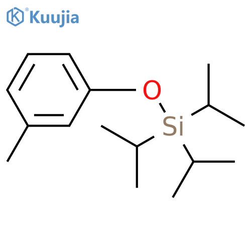 Silane, tris(1-methylethyl)(3-methylphenoxy)- structure