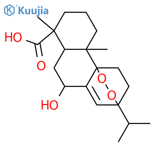 9,13-Epidioxy-7-hydroxy-8(14)-abieten-18-oic acid; (7α,9β,13β)-form structure