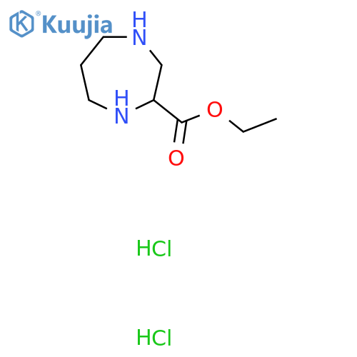 Ethyl 1,4-diazepane-2-carboxylate dihydrochloride structure