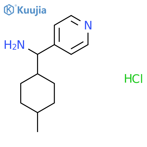 4-Methylcyclohexyl(pyridin-4-yl)methanamine hydrochloride structure
