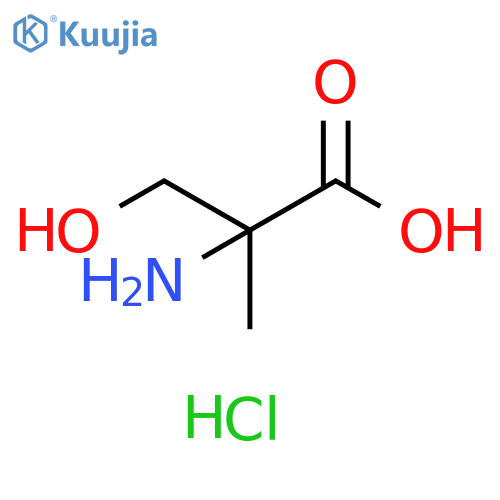 2-amino-3-hydroxy-2-methylpropanoic acid hydrochloride structure
