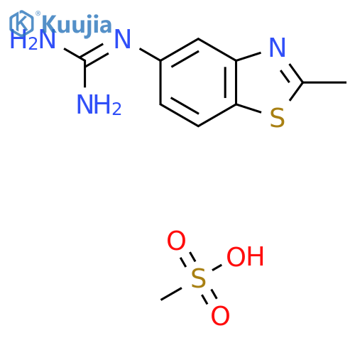 N-(2-Methyl-1,3-benzothiazol-5-yl)guanidine methanesulfonate structure