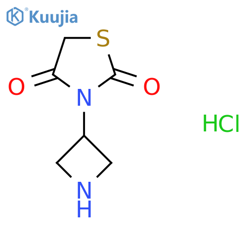 3-(azetidin-3-yl)-1,3-thiazolidine-2,4-dione hydrochloride structure