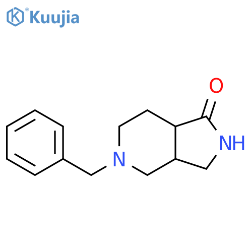 1H-Pyrrolo[3,4-c]pyridin-1-one, octahydro-5-(phenylmethyl)- structure