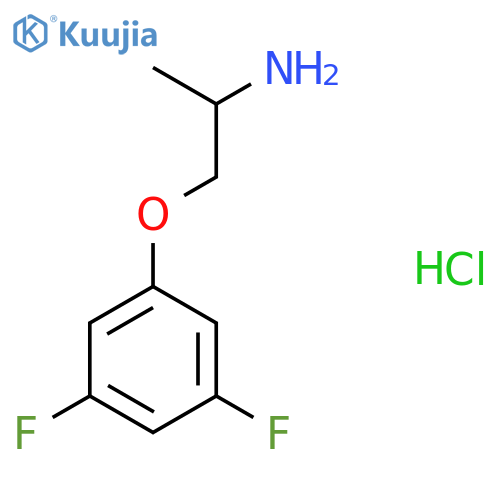 1-(3,5-Difluorophenoxy)propan-2-amine hydrochloride structure