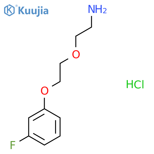 2-(2-(3-Fluorophenoxy)ethoxy)ethan-1-amine hydrochloride structure