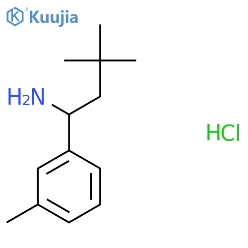 3,3-Dimethyl-1-(m-tolyl)butan-1-amine hydrochloride structure