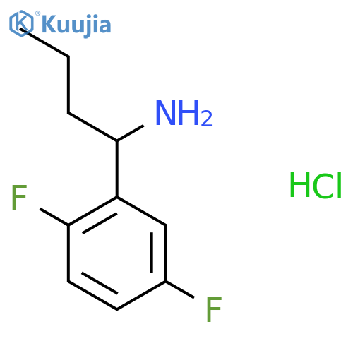 1-(2,5-difluorophenyl)butan-1-amine hydrochloride structure