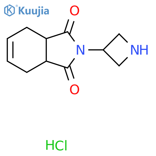 2-(azetidin-3-yl)-2,3,3a,4,7,7a-hexahydro-1H-isoindole-1,3-dione hydrochloride structure