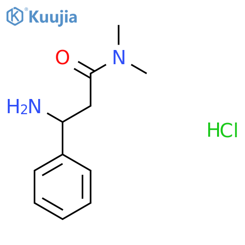 3-amino-N,N-dimethyl-3-phenylpropanamide hydrochloride structure