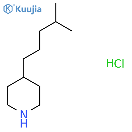 4-(4-Methylpentyl)piperidine hydrochloride structure