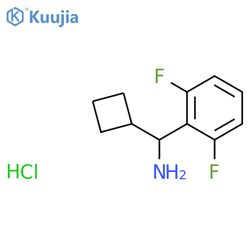 1-cyclobutyl-1-(2,6-difluorophenyl)methanamine hydrochloride structure