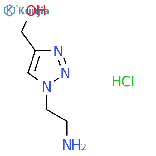 (1-(2-Aminoethyl)-1H-1,2,3-triazol-4-yl)methanol hydrochloride structure