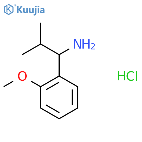 1-(2-methoxyphenyl)-2-methylpropan-1-amine hydrochloride structure