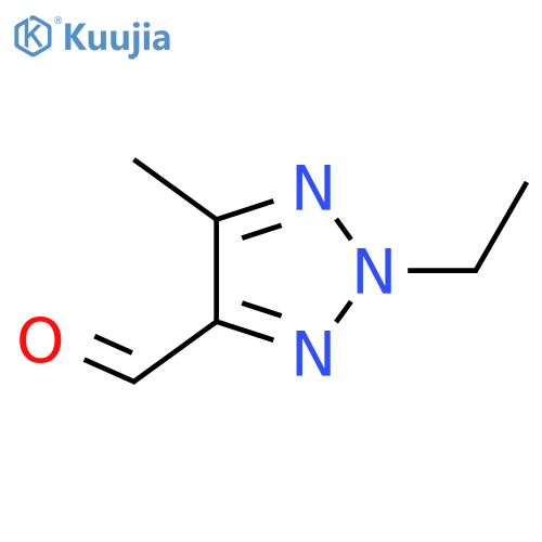 2-ethyl-5-methyl-2H-1,2,3-triazole-4-carbaldehyde structure