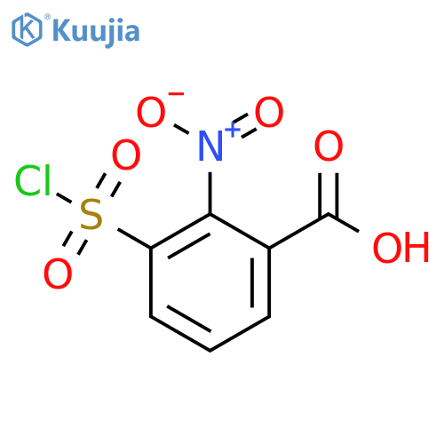 3-(chlorosulfonyl)-2-nitrobenzoic acid structure