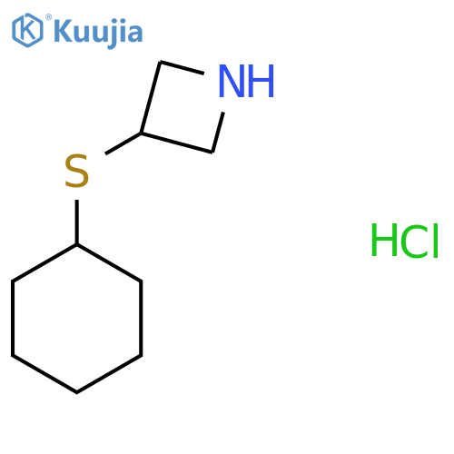 3-(Cyclohexylsulfanyl)azetidine hydrochloride structure