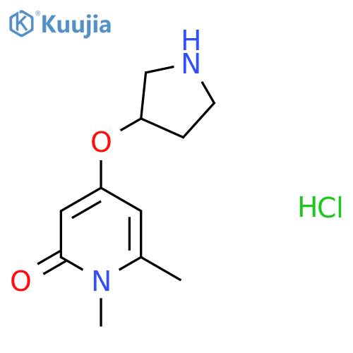 1,6-Dimethyl-4-(pyrrolidin-3-yloxy)pyridin-2(1H)-one hydrochloride structure