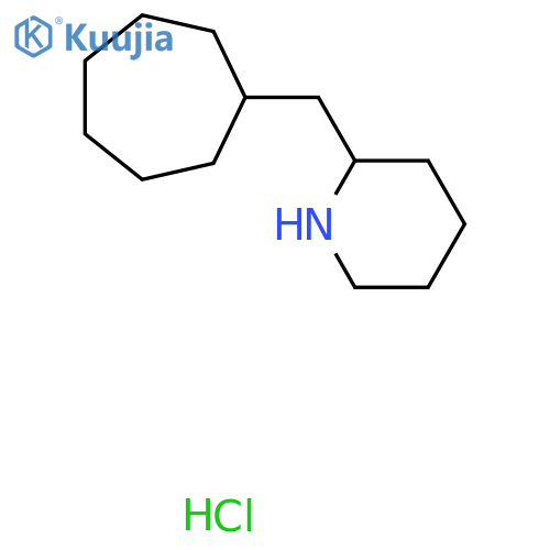 2-(cycloheptylmethyl)piperidine hydrochloride structure