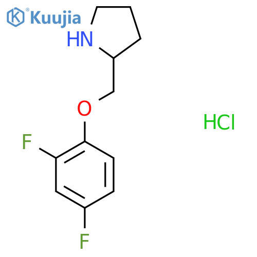 2-((2,4-Difluorophenoxy)methyl)pyrrolidine hydrochloride structure