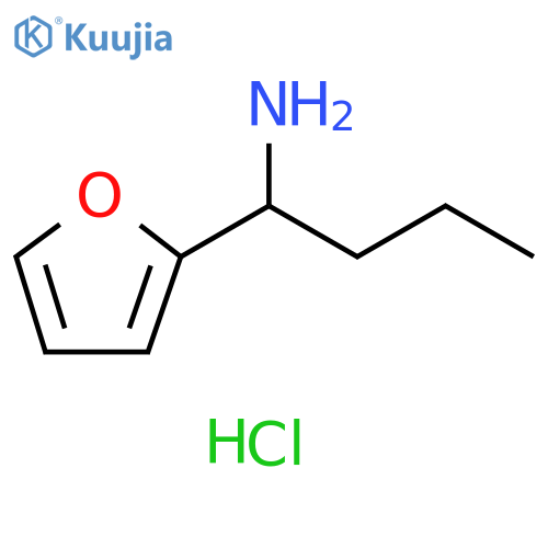 1-(Furan-2-yl)butan-1-amine hydrochloride structure