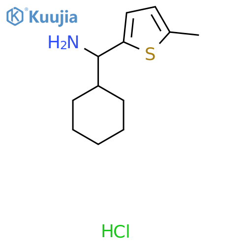 cyclohexyl(5-methylthiophen-2-yl)methanamine hydrochloride structure