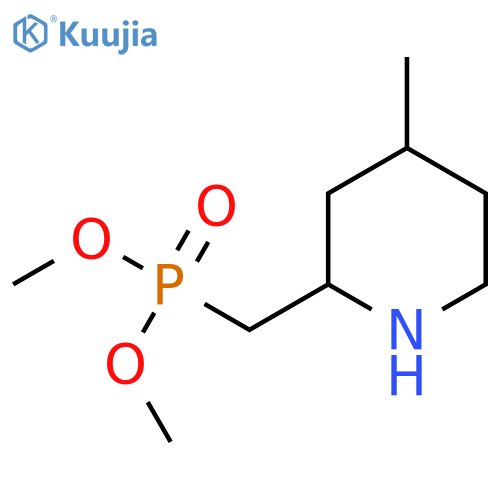 Dimethyl [(4-methylpiperidin-2-yl)methyl]phosphonate structure