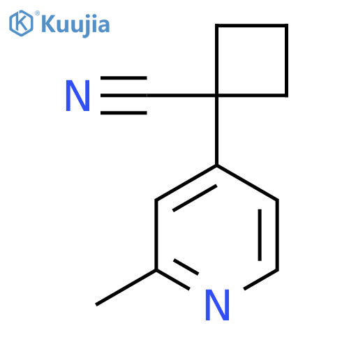 1-(2-Methylpyridin-4-yl)cyclobutane-1-carbonitrile structure