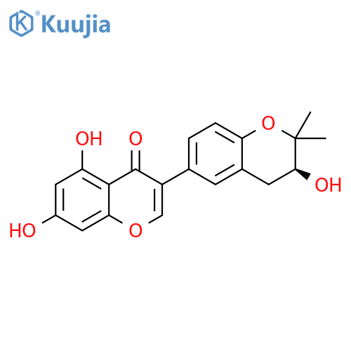 [3,6'-Bi-4H-1-benzopyran]-4-one, 2',3'-dihydro-3',5,7-trihydroxy-2',2'-dimethyl-, (3'S)- structure