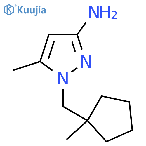 5-Methyl-1-[(1-methylcyclopentyl)methyl]-1h-pyrazol-3-amine structure