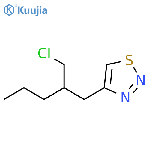 1,2,3-Thiadiazole, 4-[2-(chloromethyl)pentyl]- structure
