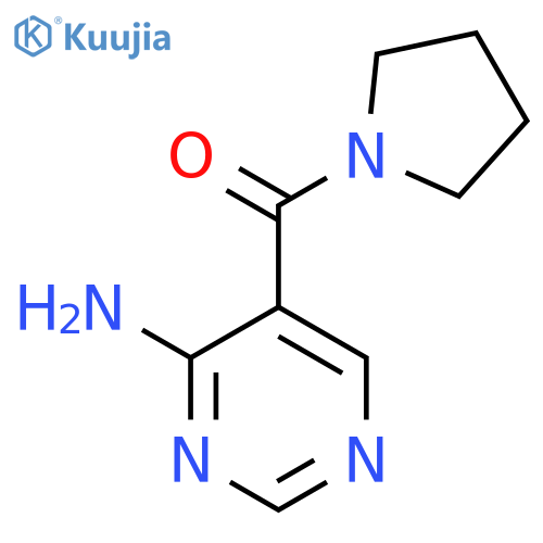 5-(Pyrrolidine-1-carbonyl)pyrimidin-4-amine structure