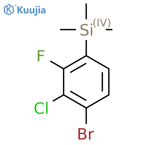 (4-Bromo-3-chloro-2-fluorophenyl)trimethylsilane structure