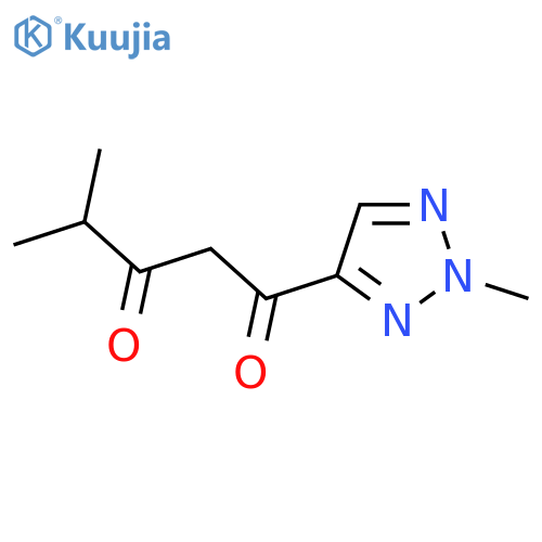 4-methyl-1-(2-methyl-2H-1,2,3-triazol-4-yl)pentane-1,3-dione structure