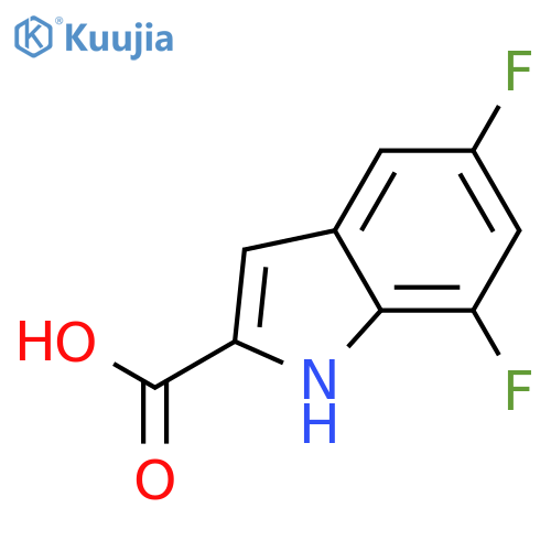 5,7-Difluoro-1H-indole-2-carboxylic acid structure