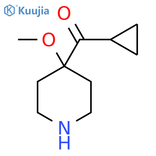 4-Cyclopropanecarbonyl-4-methoxypiperidine structure