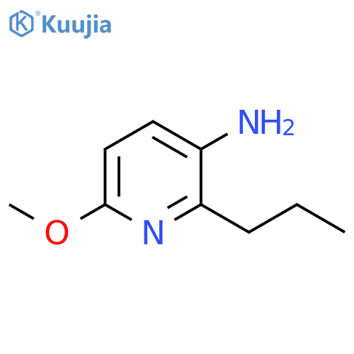 3-Pyridinamine, 6-methoxy-2-propyl- structure