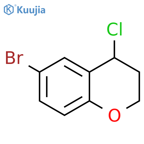 2H-1-Benzopyran, 6-bromo-4-chloro-3,4-dihydro- structure