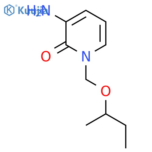 3-Amino-1-[(butan-2-yloxy)methyl]-1,2-dihydropyridin-2-one structure