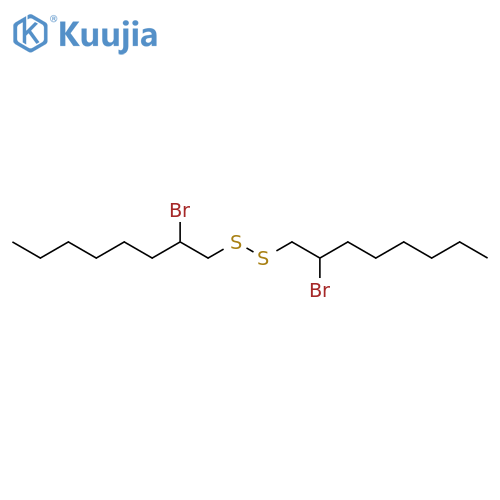 Disulfide, bis(2-bromooctyl) structure