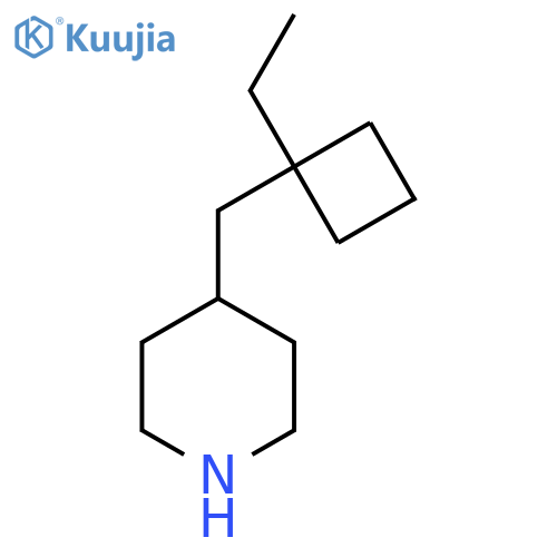 4-[(1-Ethylcyclobutyl)methyl]piperidine structure