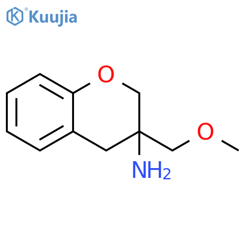 2H-1-Benzopyran-3-amine, 3,4-dihydro-3-(methoxymethyl)- structure