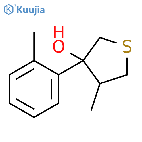 Thiophene-3-ol, tetrahydro-4-methyl-3-(2-methylphenyl)- structure