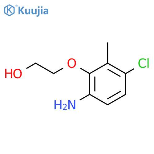 2-(6-amino-3-chloro-2-methylphenoxy)ethan-1-ol structure